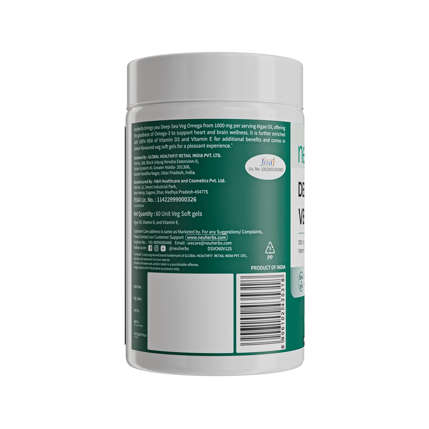 Neuherbs Deep-Sea Veg Omega | Algae Oil Capsules - Image 8
