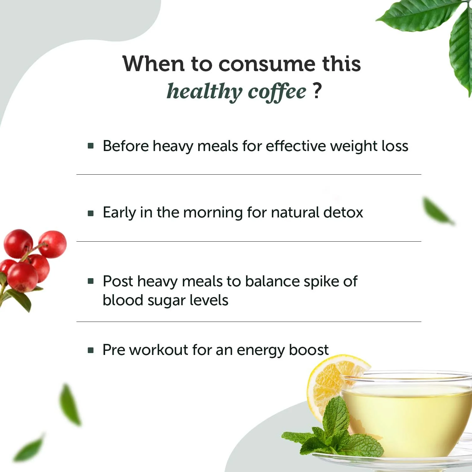Instant Green Coffee Premix (Lemon Flavour) for Weight Loss & Detox - Image 5