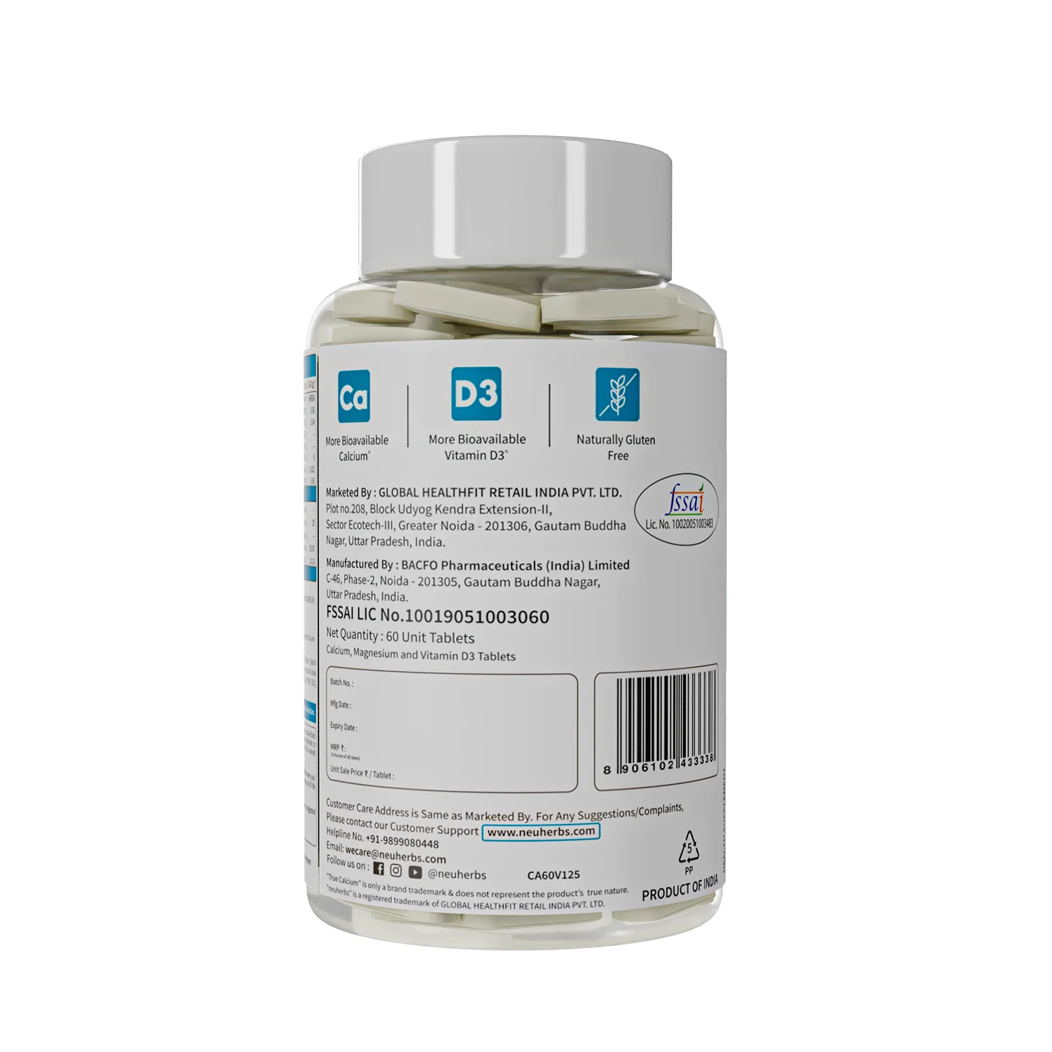 True Calcium Tablets with Plant Vitamin D3 for Stronger Bones - Image 8